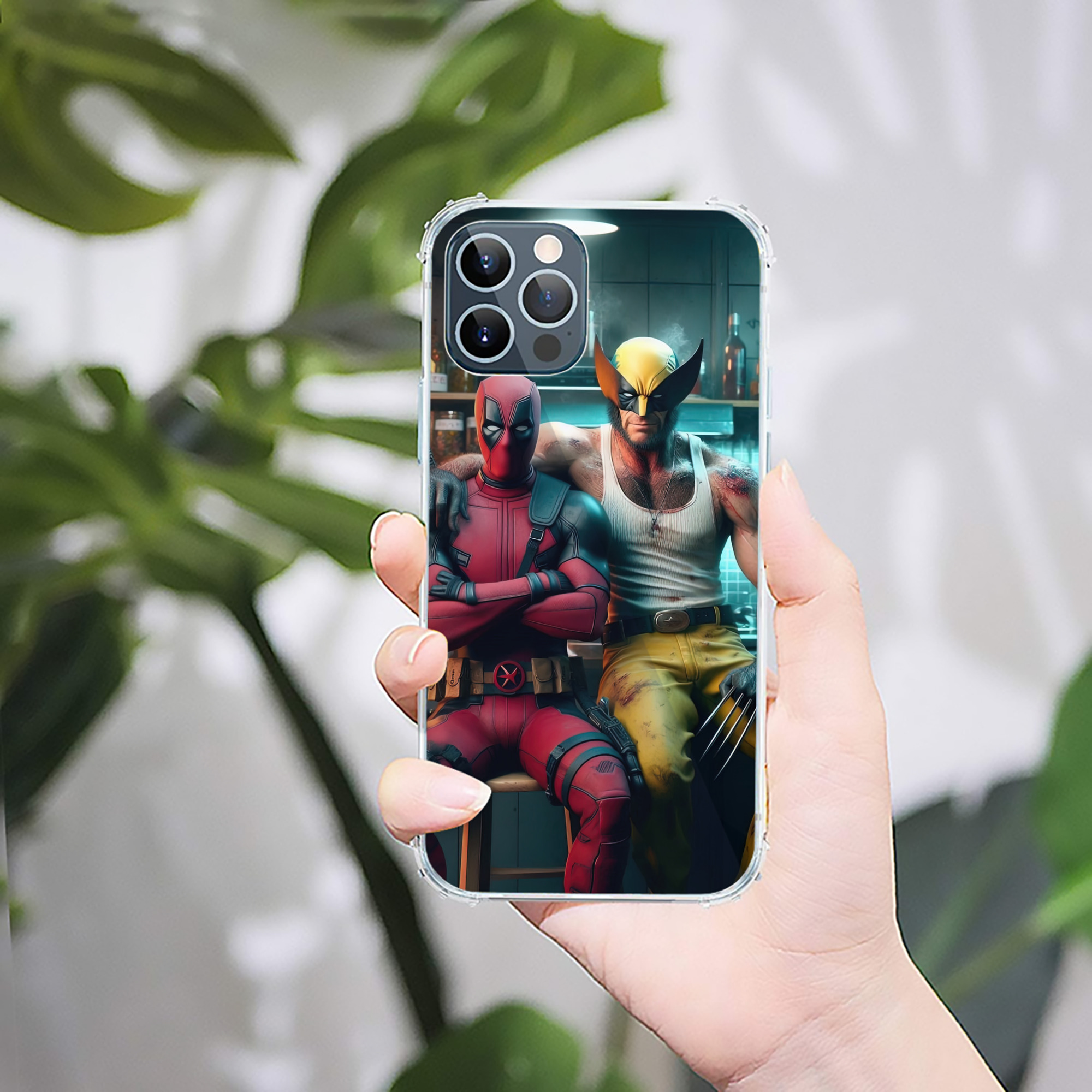 （画像用） Deadpool デッドプール 【iPhone 12シリーズ対応】透明スマホケース（クリアソフトケース）